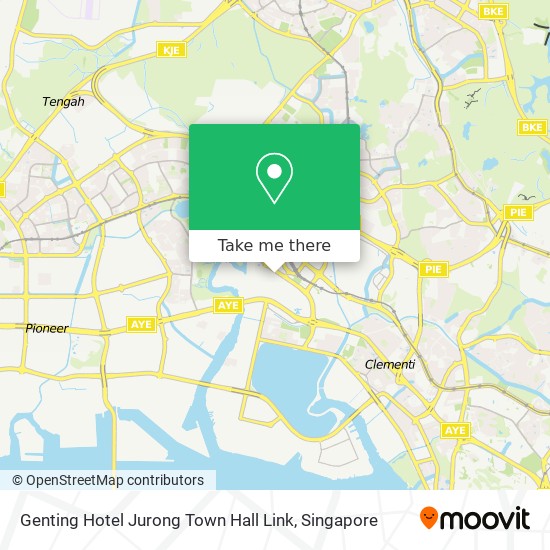 Genting Hotel Jurong Town Hall Link map