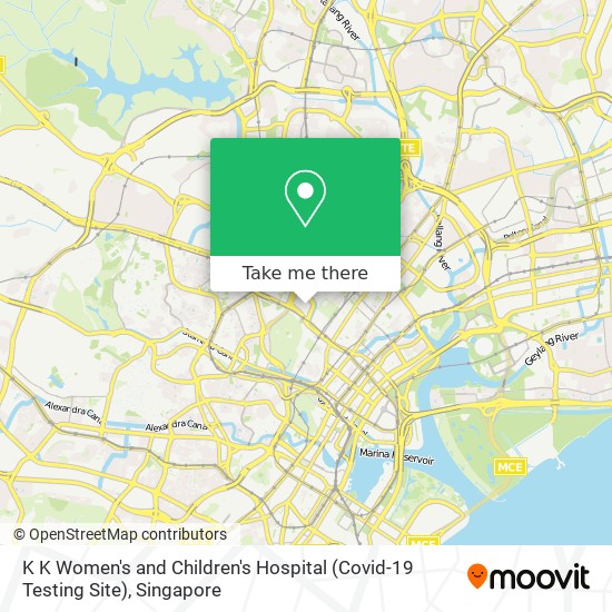 K K Women's and Children's Hospital (Covid-19 Testing Site) map