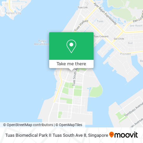 Tuas Biomedical Park II Tuas South Ave 8 map