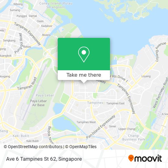 Ave 6 Tampines St 62 map