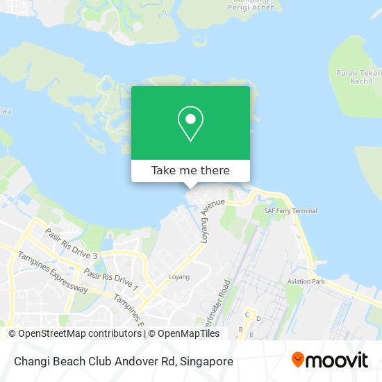 Changi Beach Club Andover Rd map