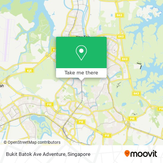 Bukit Batok Ave Adventure map