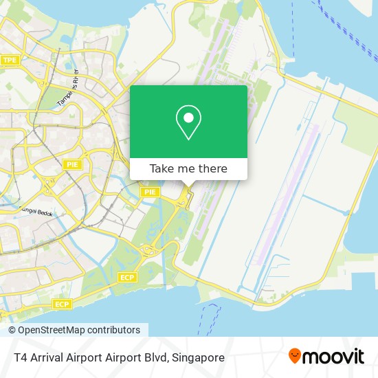 T4 Arrival Airport Airport Blvd map