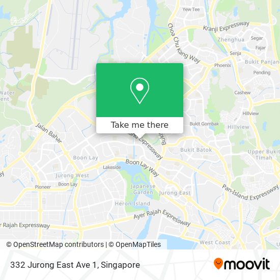 332 Jurong East Ave 1 map