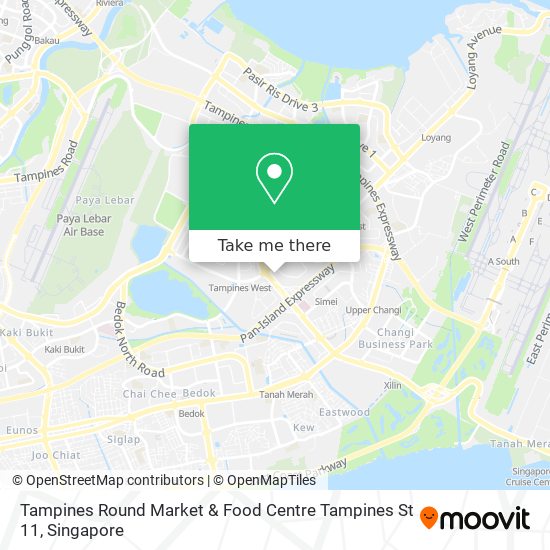 Tampines Round Market & Food Centre Tampines St 11 map