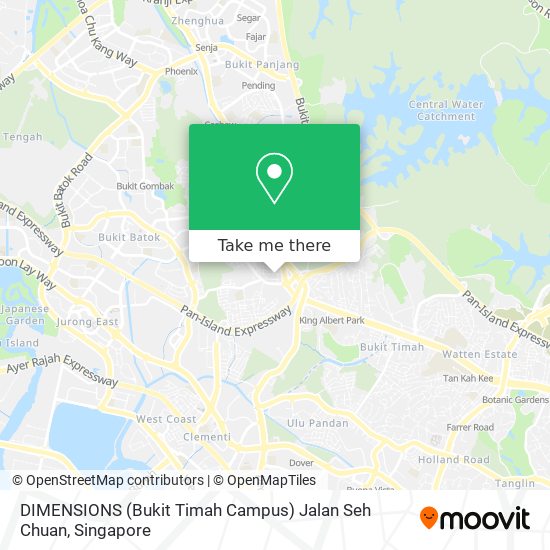 DIMENSIONS (Bukit Timah Campus) Jalan Seh Chuan map