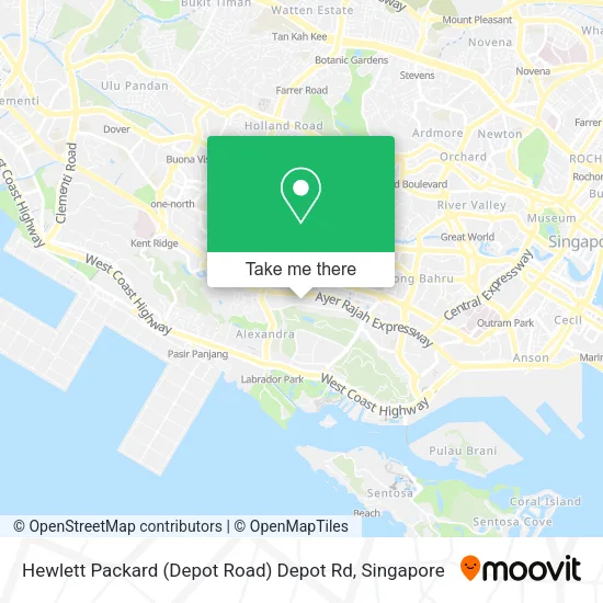 Hewlett Packard (Depot Road) Depot Rd地图