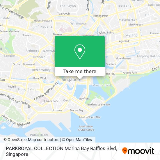 PARKROYAL COLLECTION Marina Bay Raffles Blvd map