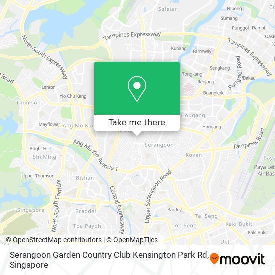 Serangoon Garden Country Club Kensington Park Rd地图