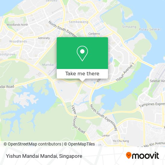 Yishun Mandai Mandai地图