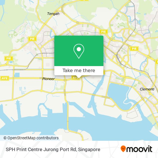 SPH Print Centre Jurong Port Rd地图