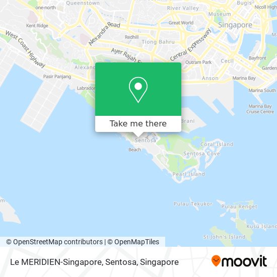 Le MERIDIEN-Singapore, Sentosa map