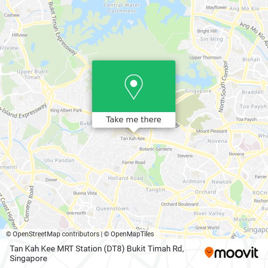 Tan Kah Kee MRT Station (DT8) Bukit Timah Rd地图