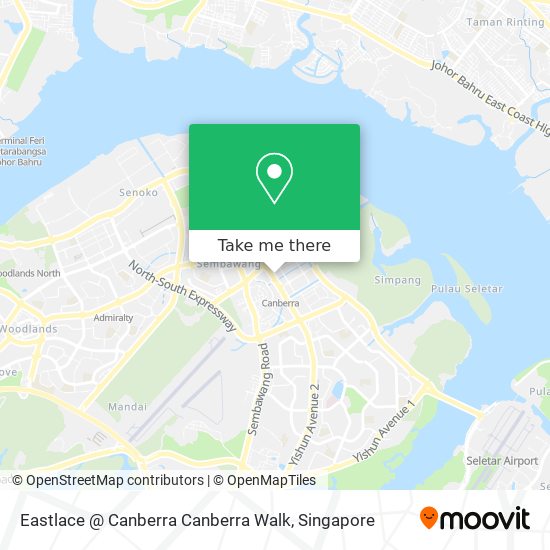 Eastlace @ Canberra Canberra Walk map