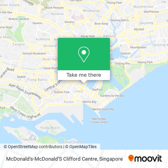 McDonald's-McDonald’S Clifford Centre map