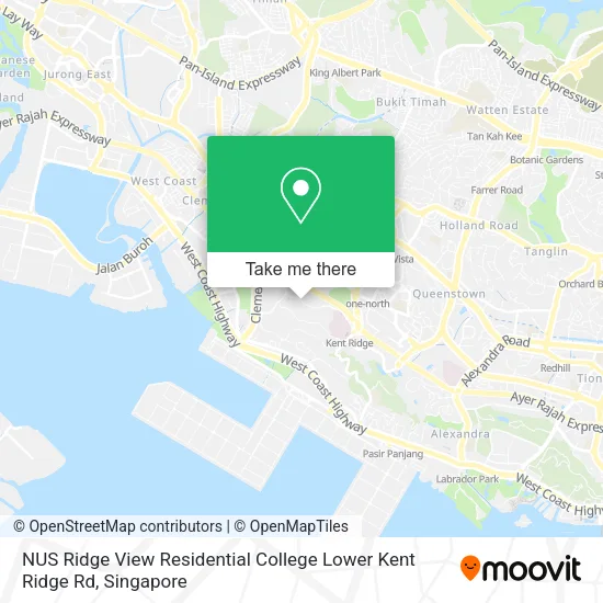 NUS Ridge View Residential College Lower Kent Ridge Rd地图