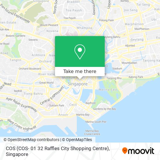 COS (COS- 01 32 Raffles City Shopping Centre) map