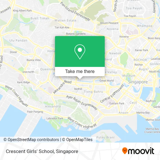 Crescent Girls' School map