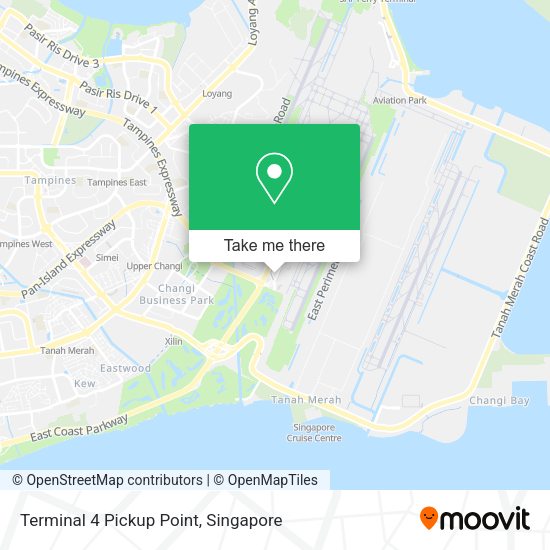 Terminal 4 Pickup Point map