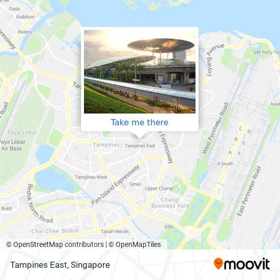 Tampines East map