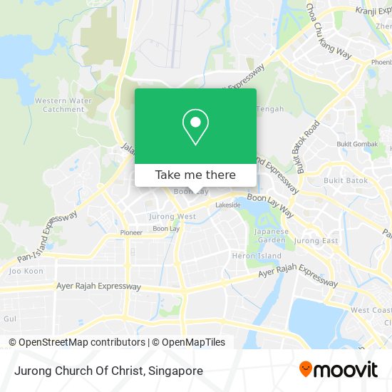 Jurong Church Of Christ map