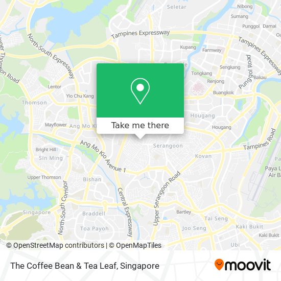 The Coffee Bean & Tea Leaf map