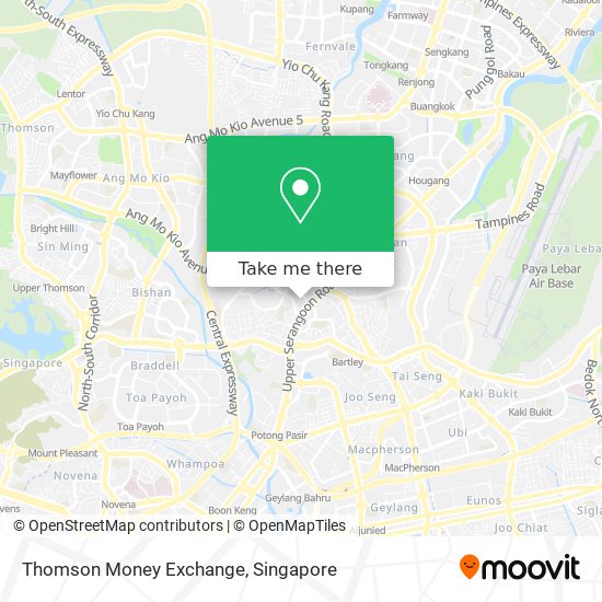 Thomson Money Exchange map