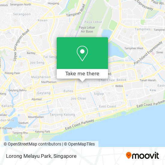 Lorong Melayu Park map