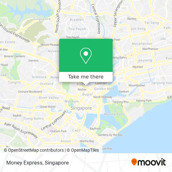 Money Express map