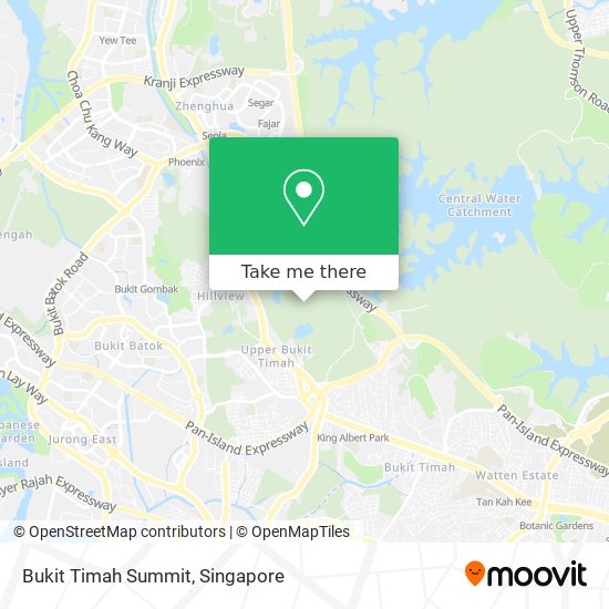 Bukit Timah Summit map