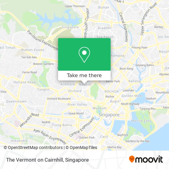 The Vermont on Cairnhill map