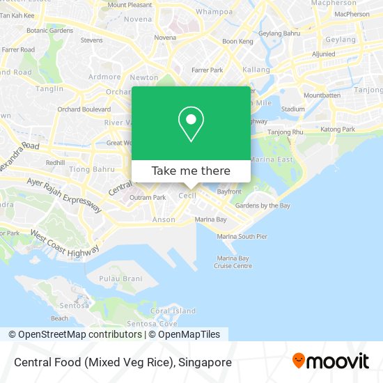 Central Food (Mixed Veg Rice) map