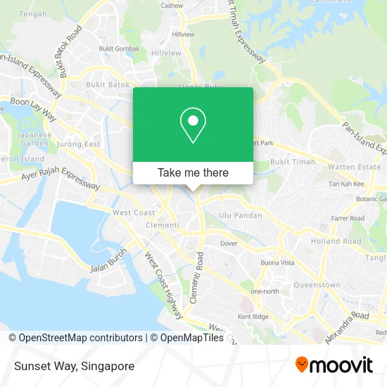 Sunset Way map