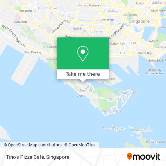 Tino's Pizza Café map