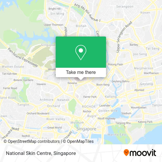 National Skin Centre map