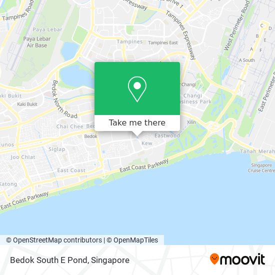 Bedok South E Pond map