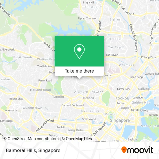 Balmoral Hills map