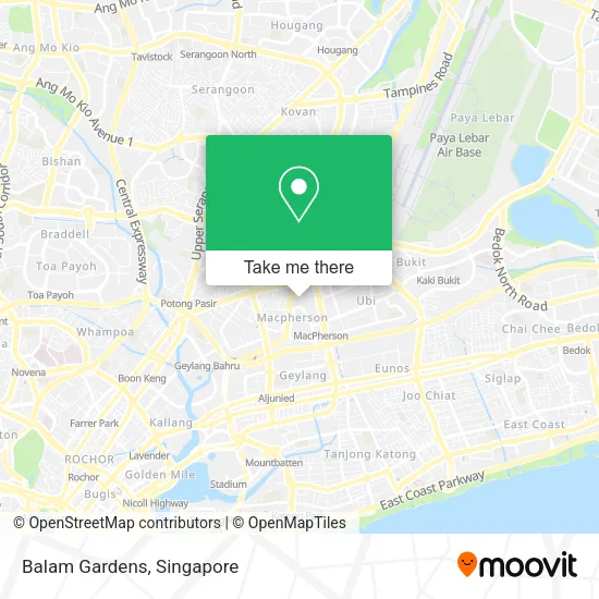 Balam Gardens map