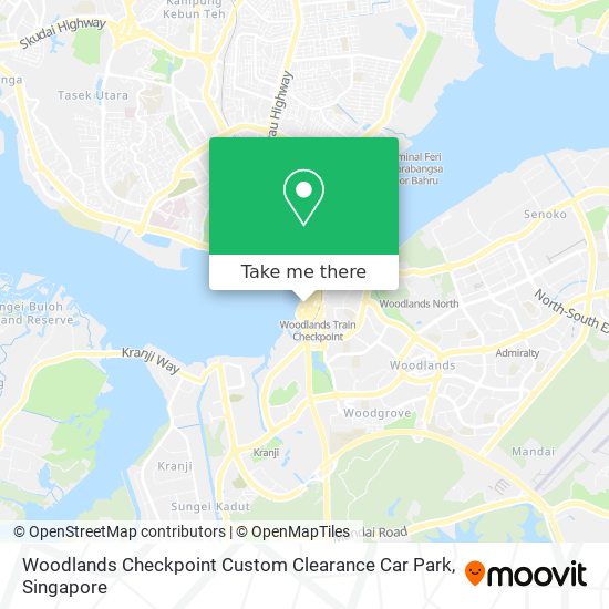 Woodlands Checkpoint Custom Clearance Car Park map