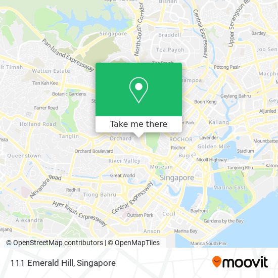 111 Emerald Hill map