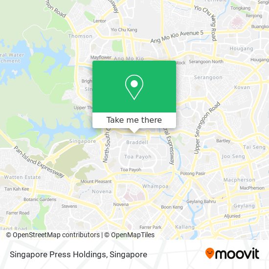 Singapore Press Holdings map