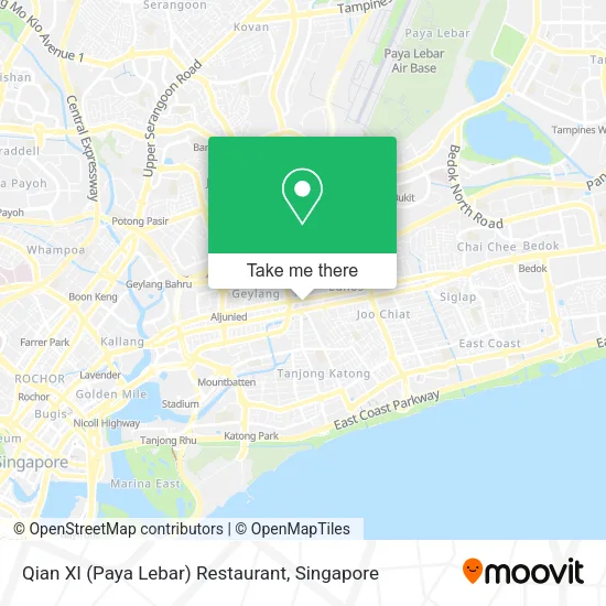 Qian XI (Paya Lebar) Restaurant map
