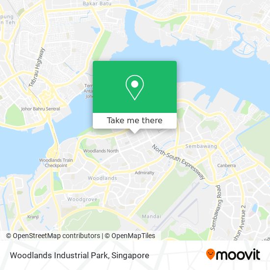 Woodlands Industrial Park map