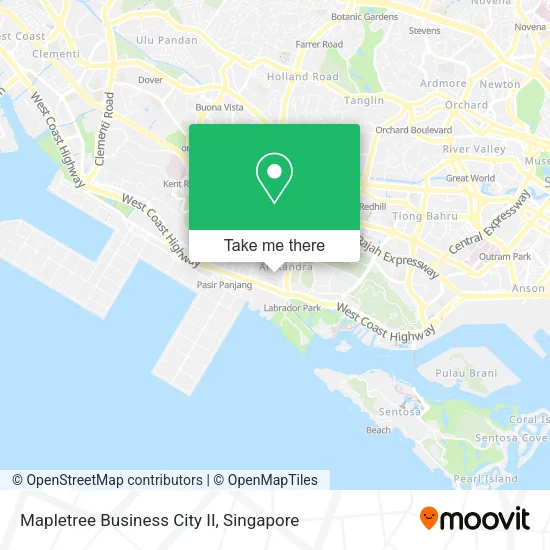 Mapletree Business City II map