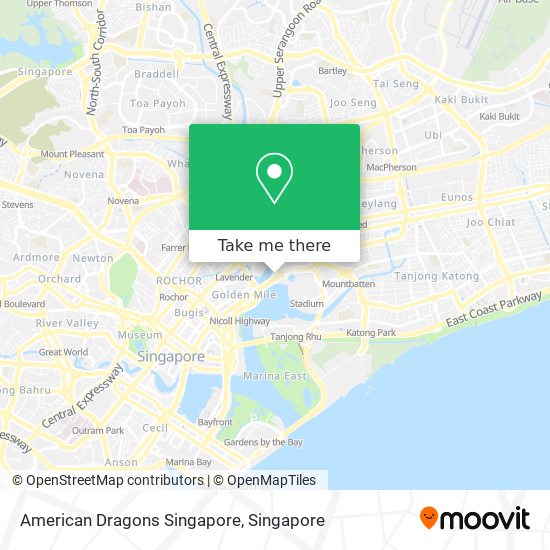 American Dragons Singapore map