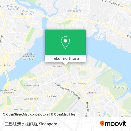 三巴旺清水祖師廟 map