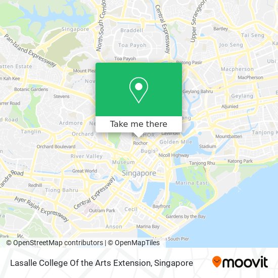 Lasalle College Of the Arts Extension map