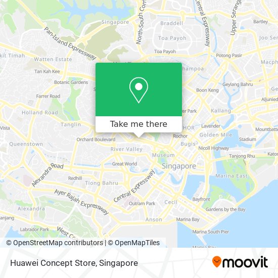 Huawei Concept Store map