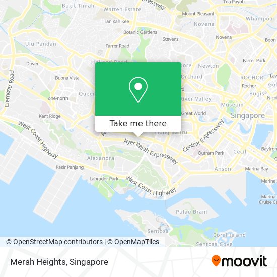 Merah Heights map