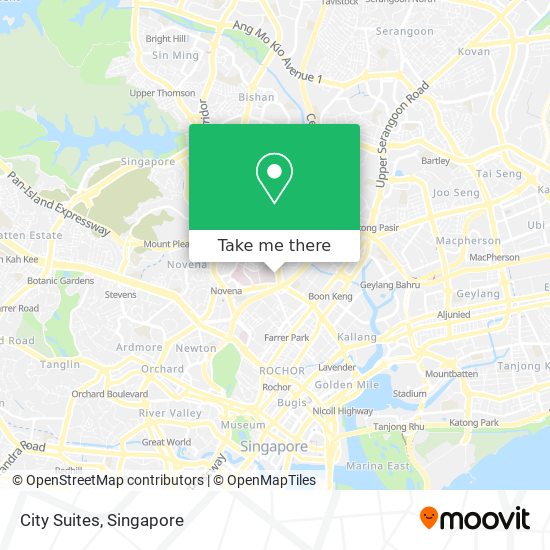 City Suites map